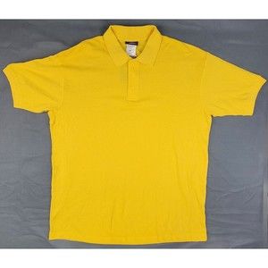 Dickies Men's Golf Polo Shirt XL Gold Yellow Short Sleeve Collared School Work